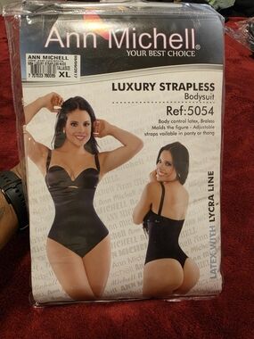 Ann Michell Luxury Strapless Bodysuit XL